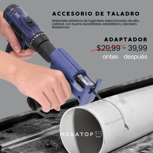 ADAPTADOR DE CIERRA PARA TALADRO